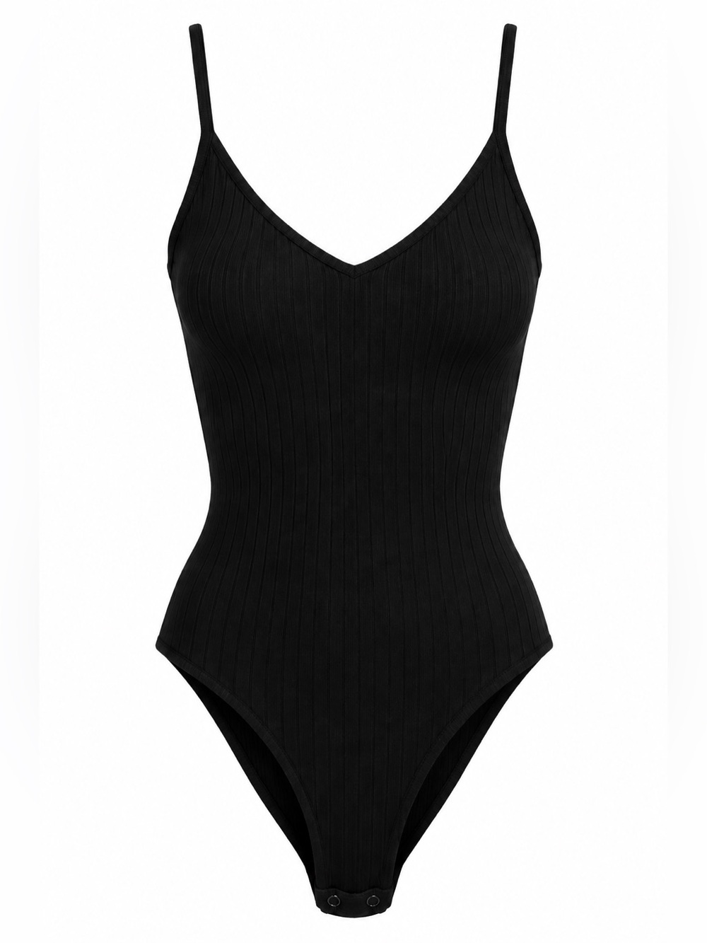 American Eagle, soft & sexy rib basic black bodysuit